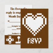 Multiplayer Modus in Chocolade RSVP Kaart (Voorkant / Achterkant)