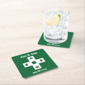 Multiplayer-modus in Green Paper Coaster Kartonnen Onderzetters (Insitu)
