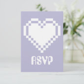 Multiplayer Modus in Lavendel RSVP Kaart (Staand voorkant)