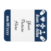 Multiplayer Modus in Navy Save-the-Date Magneet (Horizontaal)