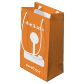 Multiplayer-modus in Oranje Gift Bag Klein Cadeauzakje (Achterkant Gekanteld)