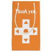 Multiplayer-modus in Oranje Gift Bag Klein Cadeauzakje (Voorkant)