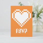 Multiplayer Modus in Oranje RSVP Kaart (Staand voorkant)