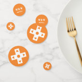 Multiplayer-modus in Oranje tabel Confetti (Groep)