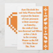 Multiplayer Modus in Oranje Trouw Uitnodiging (Voorkant / Achterkant)