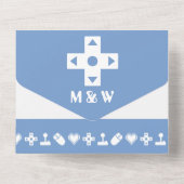 Multiplayer-modus in Periwinkle All In One Uitnodiging (Achterkant)