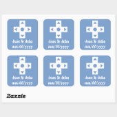 Multiplayer-modus in Periwinkle-ticker Vierkante Sticker (Vel)