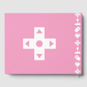 Multiplayer-modus in Petal Pink Guest Book Gastenboek (Achterkant)