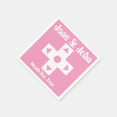 Multiplayer-modus in Petal Pink Napkins Servetten (Hoek)