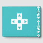 Multiplayer-modus in Turquoise Guest Book Gastenboek (Achterkant)
