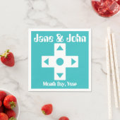 Multiplayer-modus in Turquoise Napkins Servetten (Insitu)