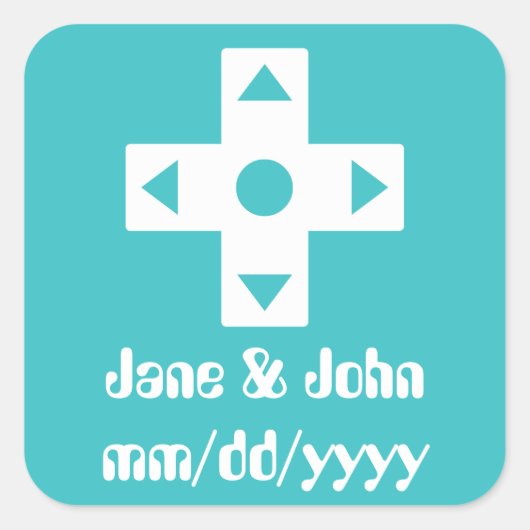 Multiplayer-modus in Turquoise Sticker (Voorkant)