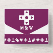 Multiplayer-modus in wijn all in one uitnodiging (Achterkant)