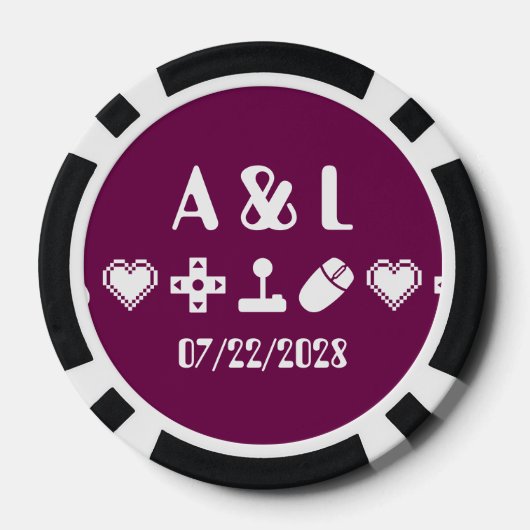 Multiplayer-modus in wijn poker chips (Achterkant)