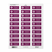 Multiplayer-modus in Wine Retouradreslabel Etiket (Full Sheet)