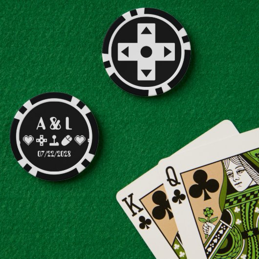 Multiplayer-modus in zwart poker chips (Pokertafel (Dubbel))
