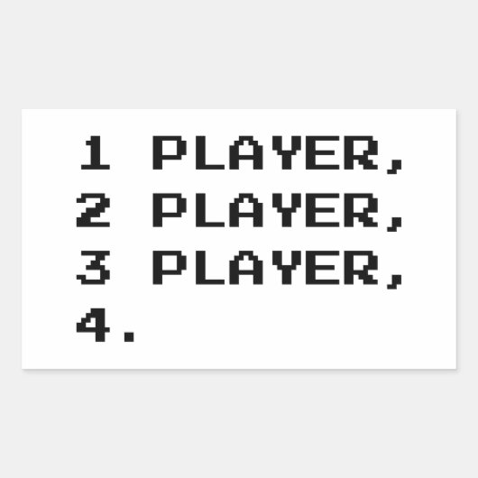MULTIPLAYER RECHTHOEKIGE STICKER (Voorkant)