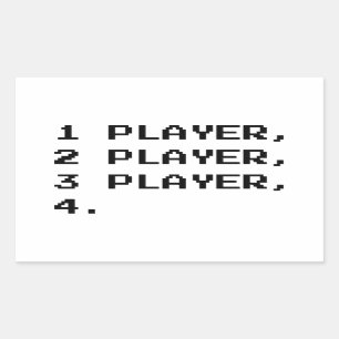 MULTIPLAYER RECHTHOEKIGE STICKER