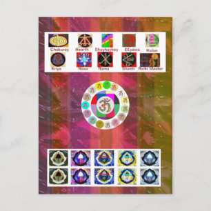 MULTIPLE Afbeelding Art - Reiki Karuna Holistic Briefkaart