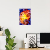 Multiple Awards Winner Hand Painted Artwork Poster (Thuiskantoor)