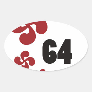 Multiple croix64.ai ovale sticker