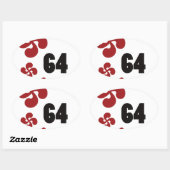 Multiple croix64.ai ovale sticker (Vel)