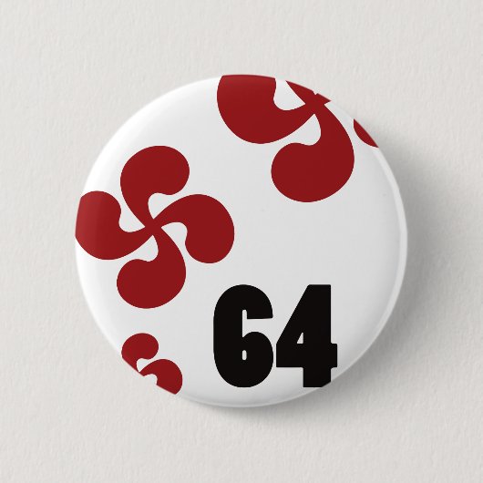 Multiple Crox64.ai Ronde Button 5,7 Cm (Voorkant)