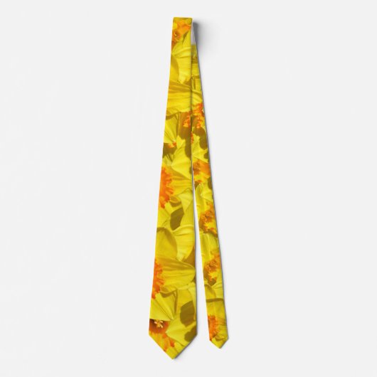 Multiple Daffodils Gold Medal Flowers Stropdas (Voorkant)