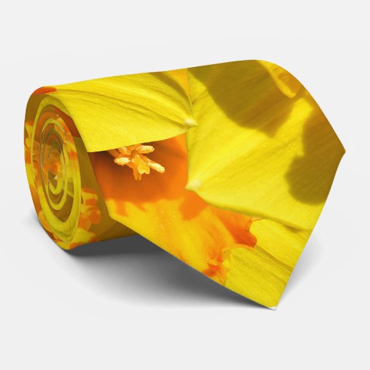 Multiple Daffodils Gold Medal Flowers Stropdas (Opgerold)