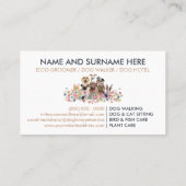 Multiple Dog Puppies Visitekaartje (Achterkant)