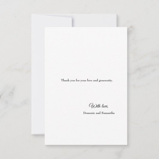 Multiple Elegant Wedding Foto bedankt (Achterkant)