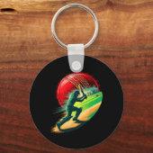 Multiple Exposure Kunst Cricket Cricketer Tsman Bo Sleutelhanger (Voorkant)