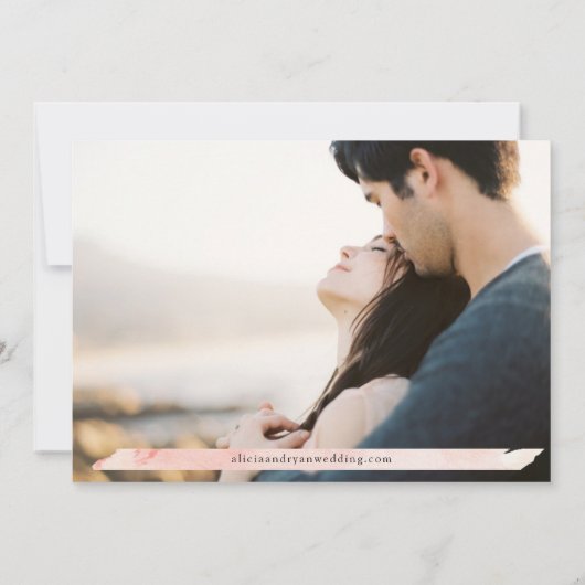 Multiple Foto's Waterverf Bar Save The Date (Achterkant)