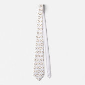 Multiple Gold Icthus Stropdas (Voorkant)