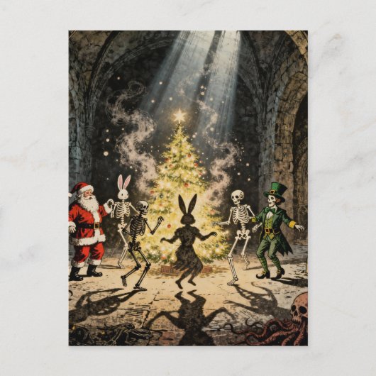 Multiple Holidays Spooky Party Briefkaart (Voorkant)