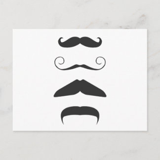 Multiple Mustache Briefkaart