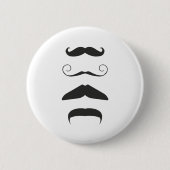 Multiple Mustache Ronde Button 5,7 Cm (Voorkant)