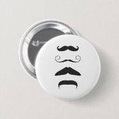 Multiple Mustache Ronde Button 5,7 Cm (Voorkant /achterkant)