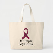 Multiple Myeloma Awareness Burgundy Ribbon Grote Tote Bag (Voorkant)