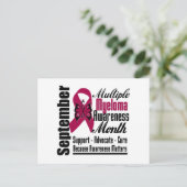 Multiple Myeloma Awareness Month Butterfly v5 Briefkaart (Staand voorkant)