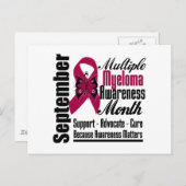 Multiple Myeloma Awareness Month Butterfly v5 Briefkaart (Voorkant / Achterkant)