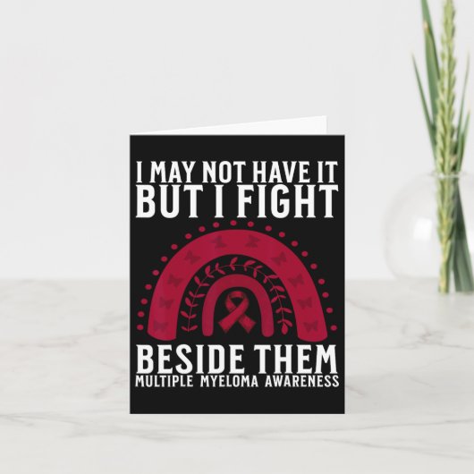 Multiple myeloma Awareness Support Blood Cancer AW Kaart (Voorkant)