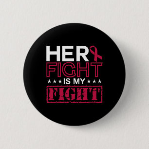 Multiple Myeloma Bewustzijn Haar Strijd Is Mijn St Ronde Button 5,7 Cm