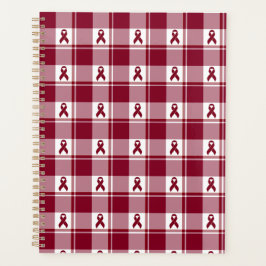 Multiple Myeloma Cancer Awareness Plaid Planner