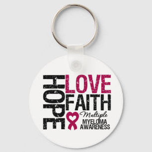 Multiple Myeloma Hope Love Faith Sleutelhanger