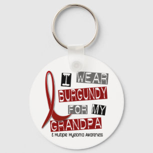 MULTIPLE MYELOMA I Draag Bourgogne voor mijn opa 3 Sleutelhanger