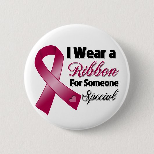 Multiple Myeloma Ribbon Special Ronde Button 5,7 Cm (Voorkant)