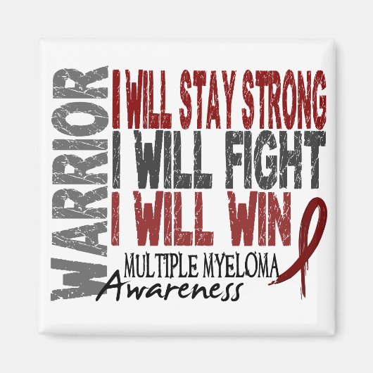 Multiple Myeloma Warrior Magneet (Voorkant)