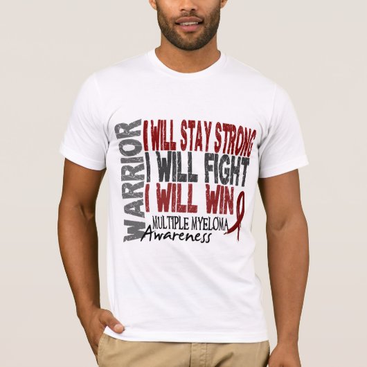 Multiple Myeloma Warrior T-shirt (Voorkant)