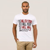 Multiple Myeloma Warrior T-shirt (Voorkant volledig)
